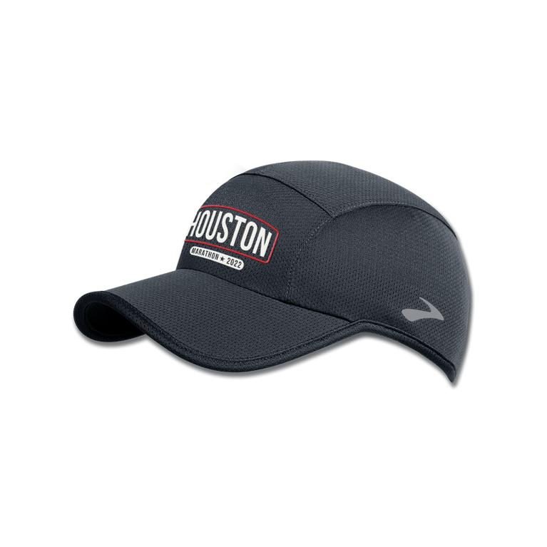 Brooks Houston22 Tempo Mens Running Hat - Asphalt/DarkGey/26.2 Houston - Indonesia (TMRB-95418)